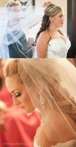 Bride with styled hair